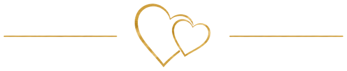 Gold heart divider Gold heart divider
